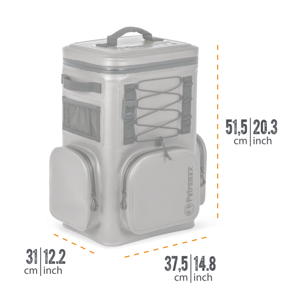 Petromax Kühlrucksack| 17 Liter | dunkelgrau